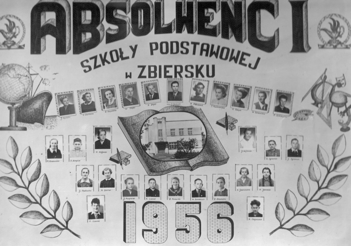 tableau szkoła w Zbiersku 1956
